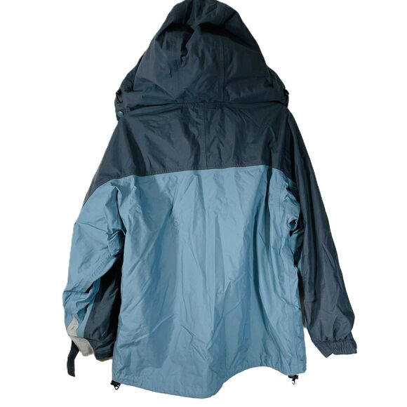 Columbia Omnitech Jacket Women's Small Blue Packaway Hood - Picture 2 of 16
